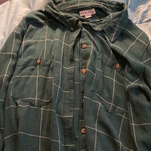 Long sleeve button down.